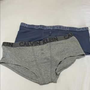 NWOT Calvin Klein Gray and Blue Boxer Briefs